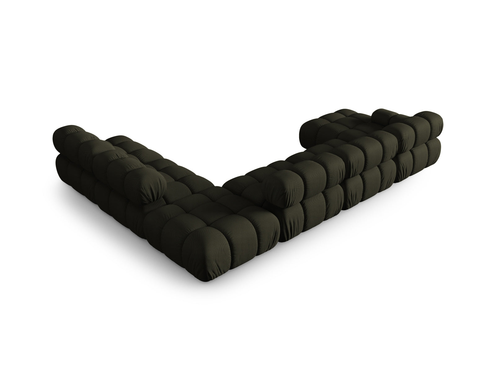 Bellis Modulares Panoramic Ecksofa rechts 7 Sitzer 282cm in Amazon Green präsentiert im Onlineshop von KAQTU Design AG. Ecksofa rechts ist von Micadoni