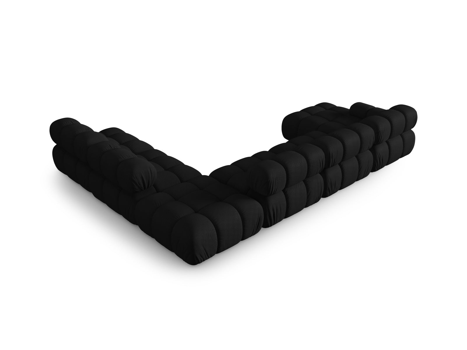 Bellis Modulares Panoramic Ecksofa rechts 7 Sitzer 282cm in Black präsentiert im Onlineshop von KAQTU Design AG. Ecksofa rechts ist von Micadoni