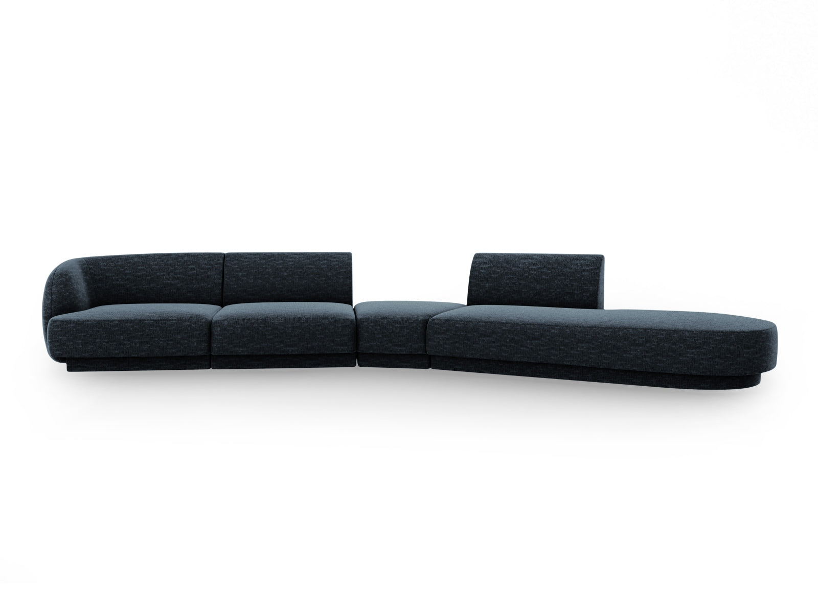 Miley Modulares Sofa rechts 5 Sitzer in Royal Blue präsentiert im Onlineshop von KAQTU Design AG. L-Sofa rechts ist von Micadoni