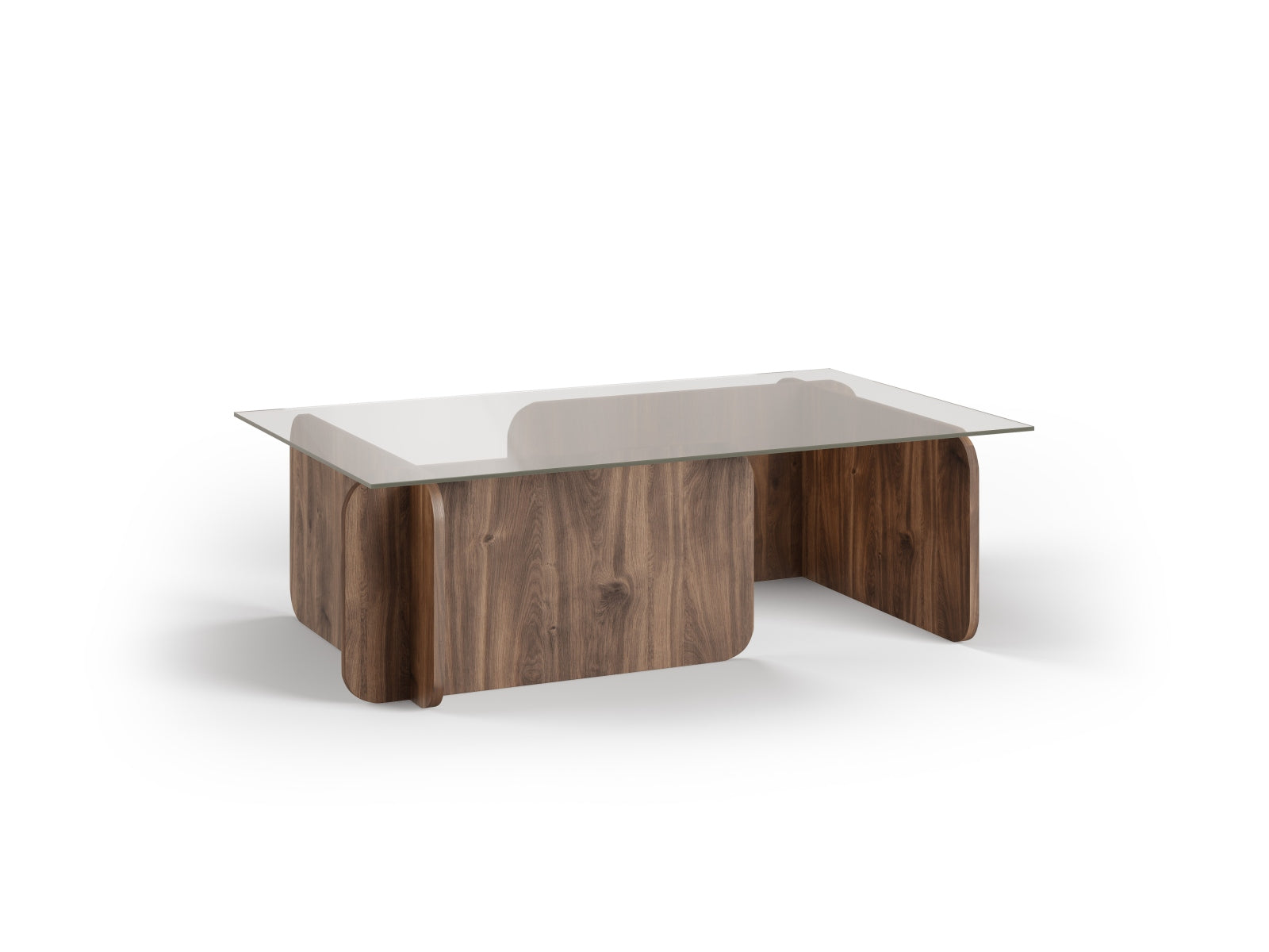 William Glass Coffe Table  in Transparent präsentiert im Onlineshop von KAQTU Design AG. Beistelltisch ist von Micadoni