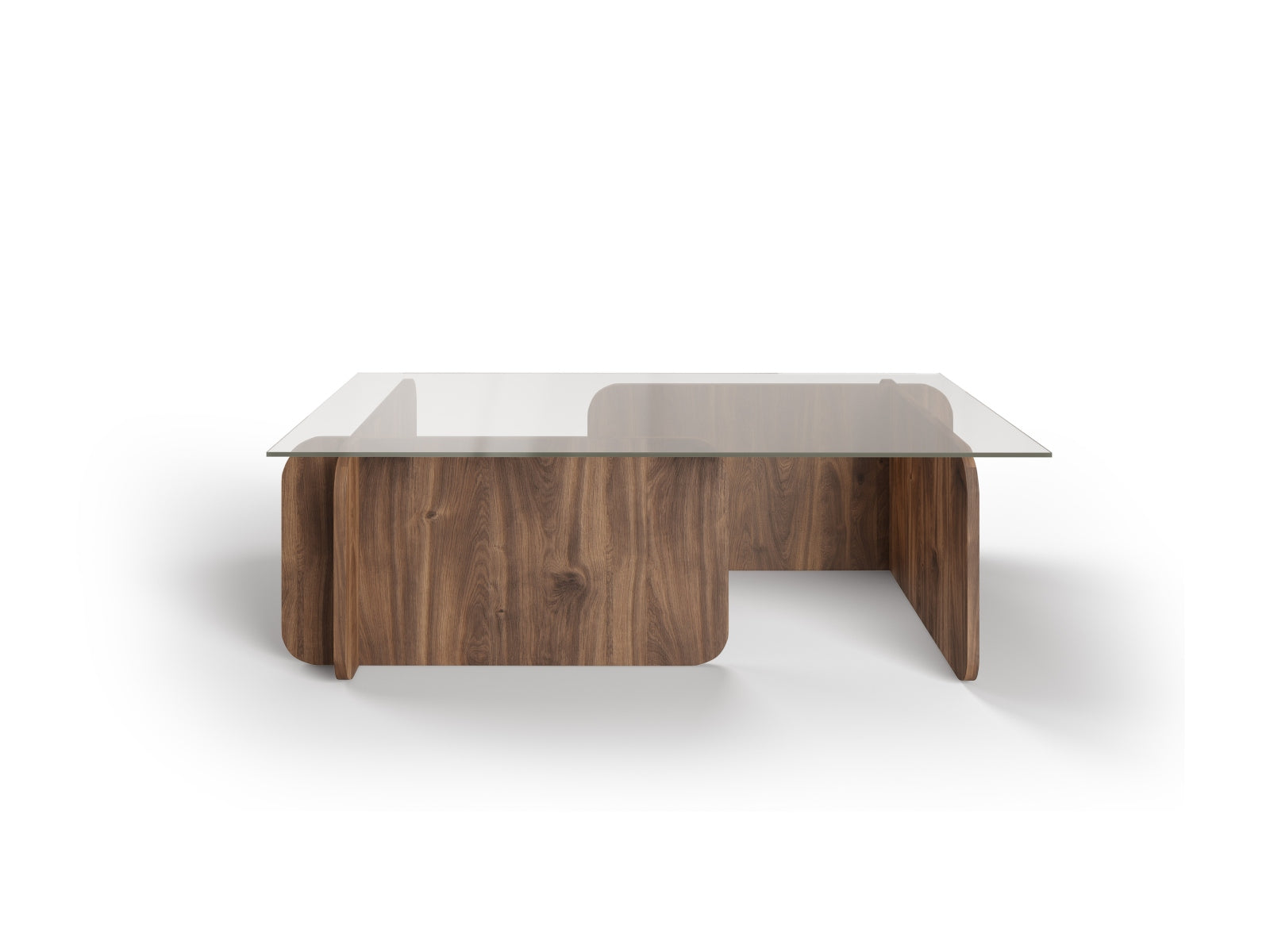 William Glass Coffe Table  in Transparent präsentiert im Onlineshop von KAQTU Design AG. Beistelltisch ist von Micadoni