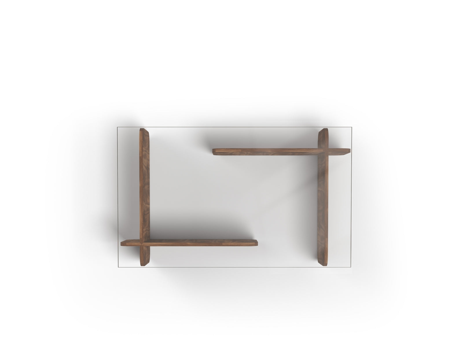 William Glass Coffe Table  in Transparent präsentiert im Onlineshop von KAQTU Design AG. Beistelltisch ist von Micadoni