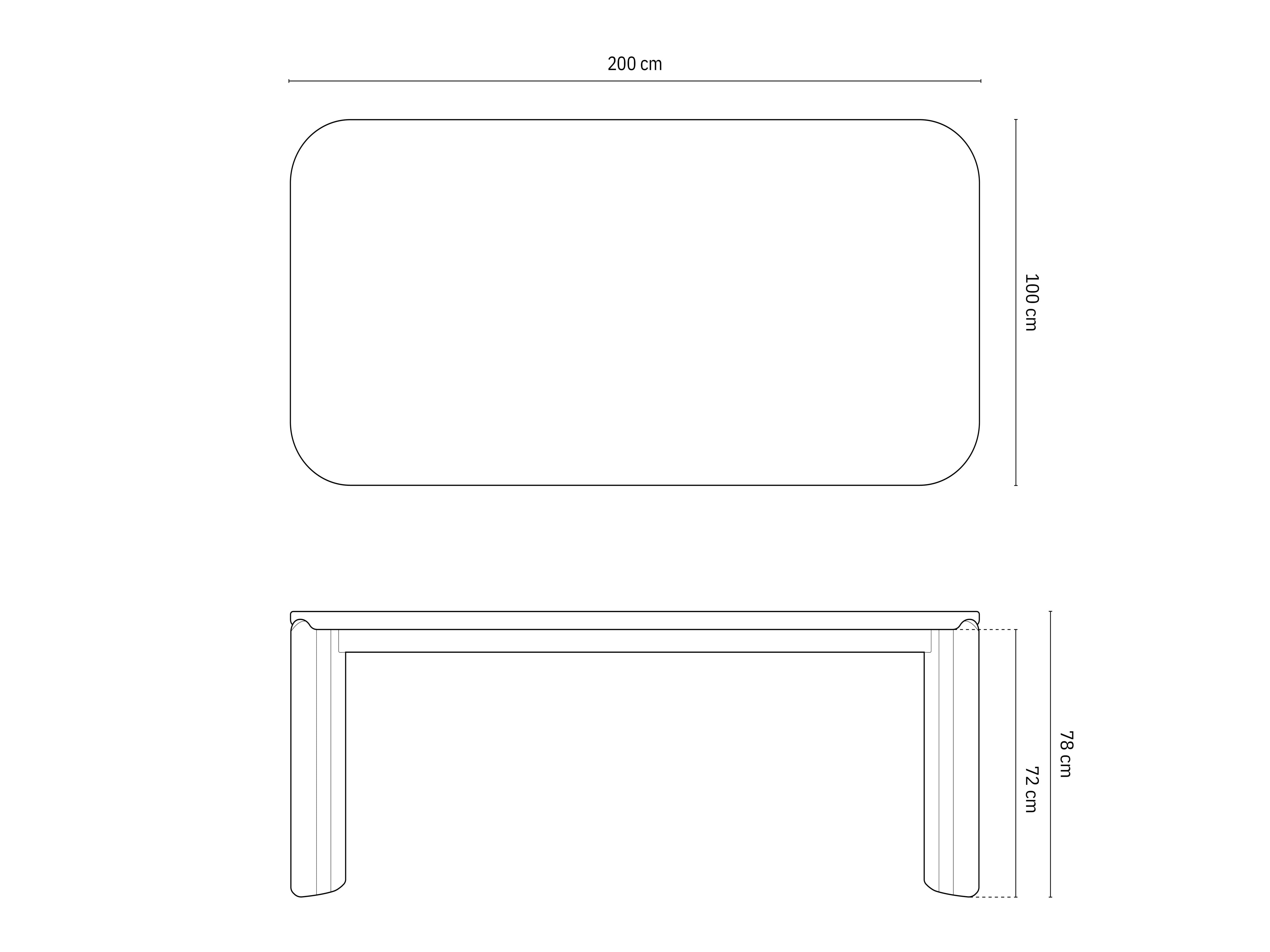 Esstisch Gabana 8 Plätze, 200x100 in  präsentiert im Onlineshop von KAQTU Design AG. Esstisch ist von Micadoni