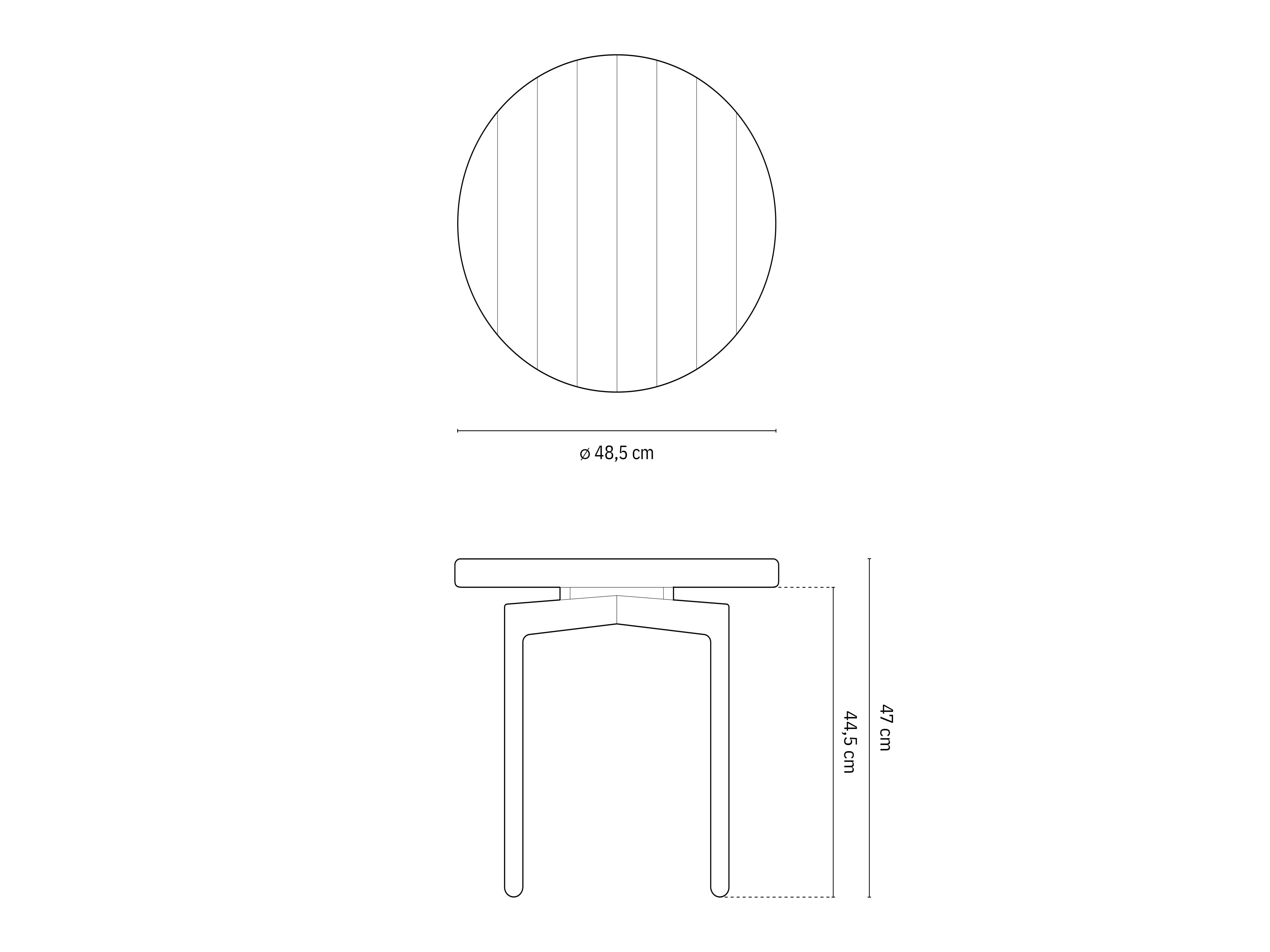 Moderner Beistelltisch für den Außenbereich von Micadoni, geeignet für 2 Personen, kompakte Maße von 48,5x48,5 cm, ideal für entspannte Stunden im Freien.