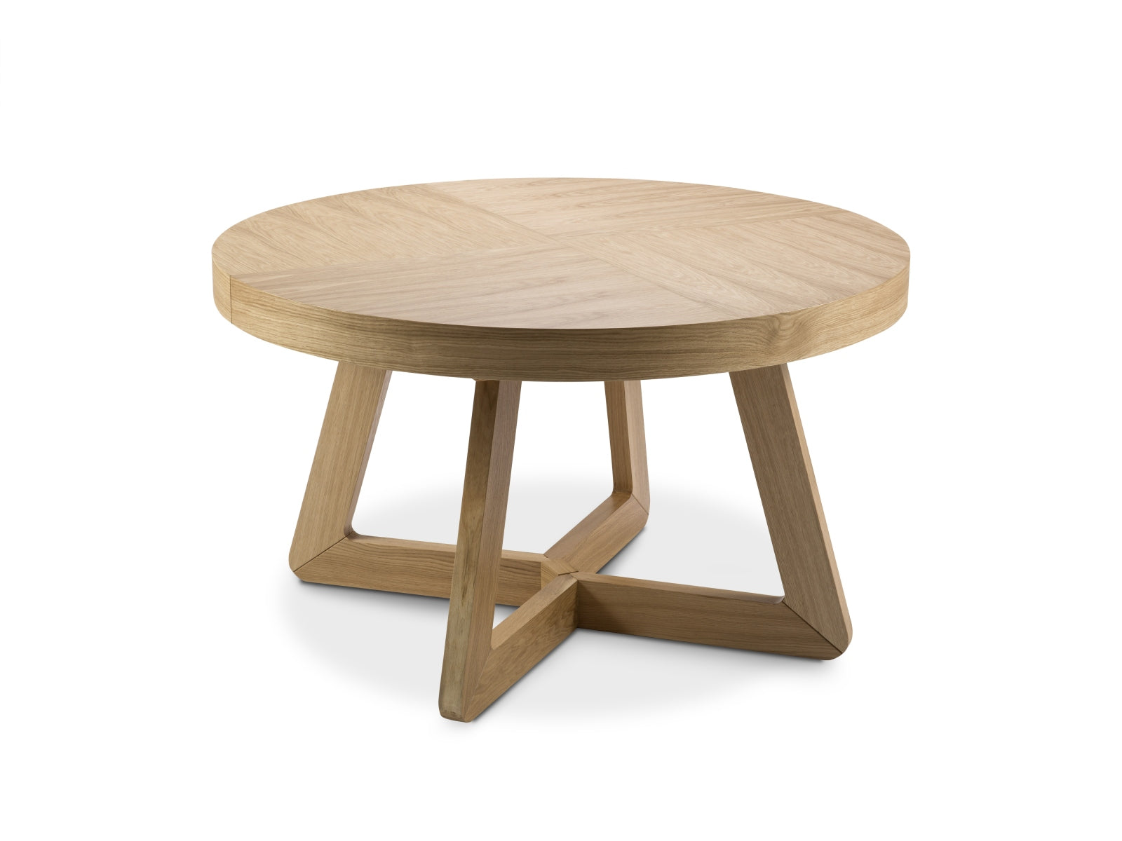 Dustin ausziehbarer Tisch 8 Sitzer in Eiche natur Furnier präsentiert im Onlineshop von KAQTU Design AG. Esstisch ist von Micadoni