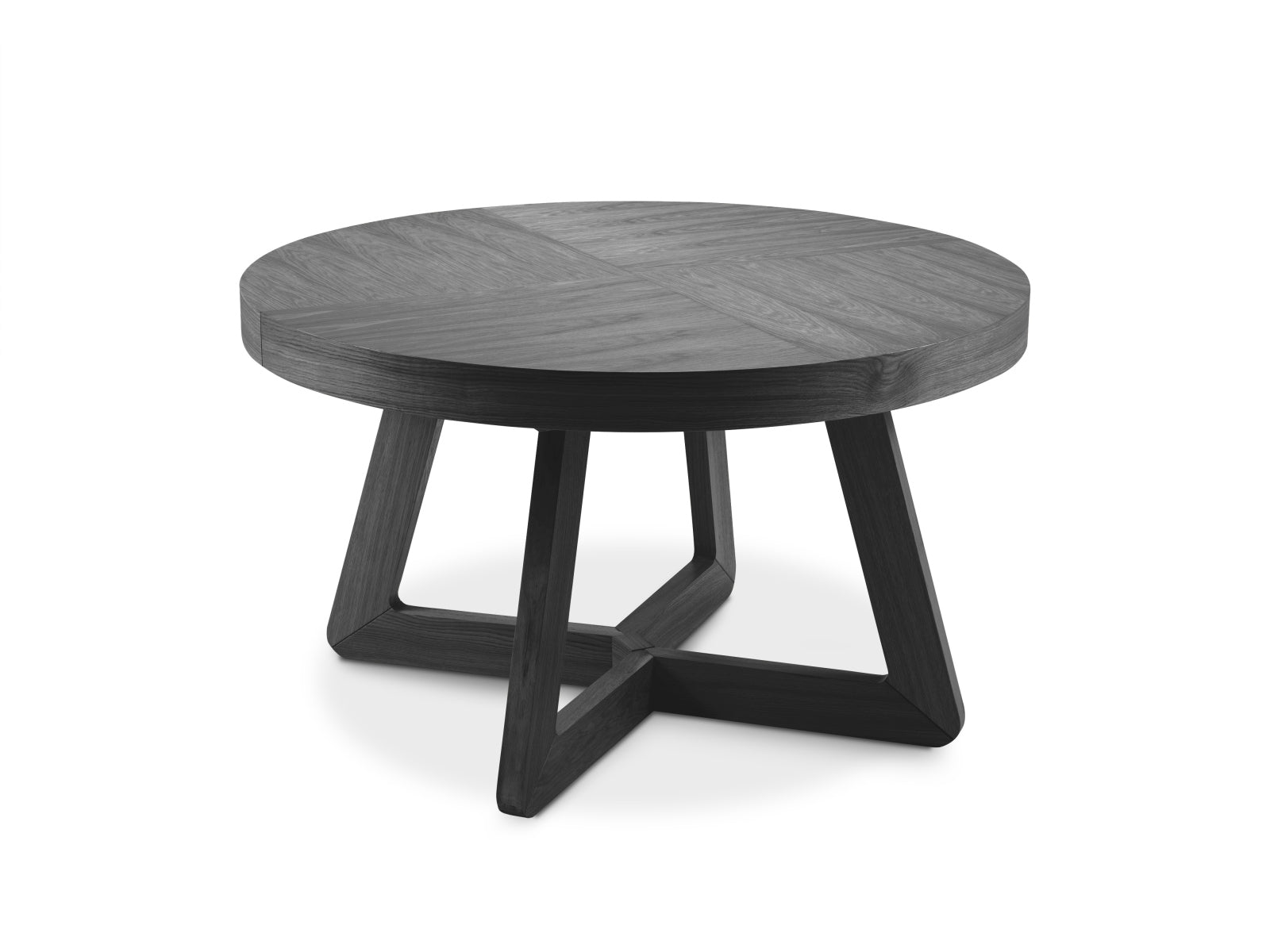 Dustin ausziehbarer Tisch 8 Sitzer in Eiche schwarz Furnier präsentiert im Onlineshop von KAQTU Design AG. Esstisch ist von Micadoni