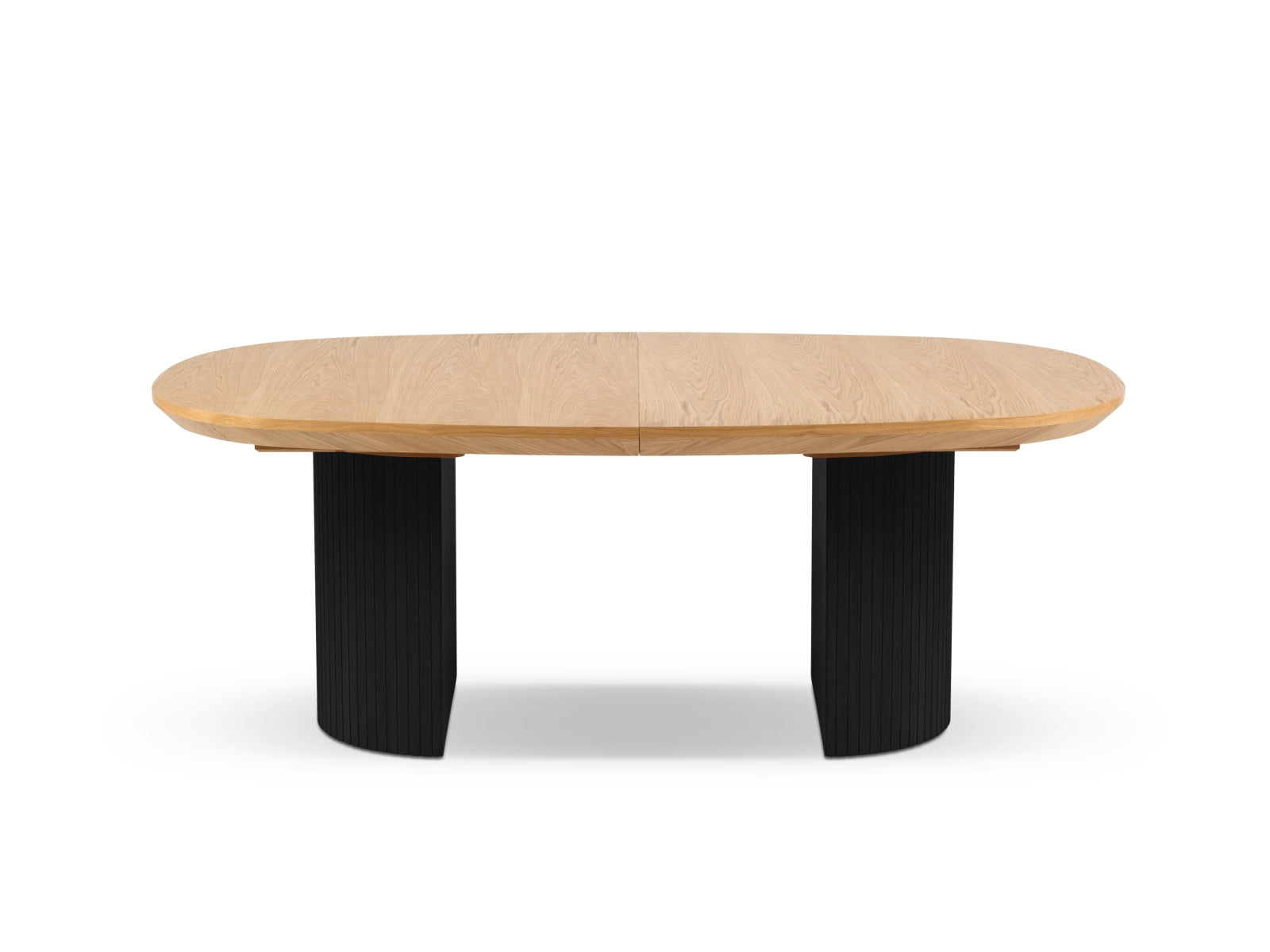 Nicole ausziehbarer Tisch 6 Sitzer in Eiche schwarz-Wood präsentiert im Onlineshop von KAQTU Design AG. Esstisch ist von Micadoni