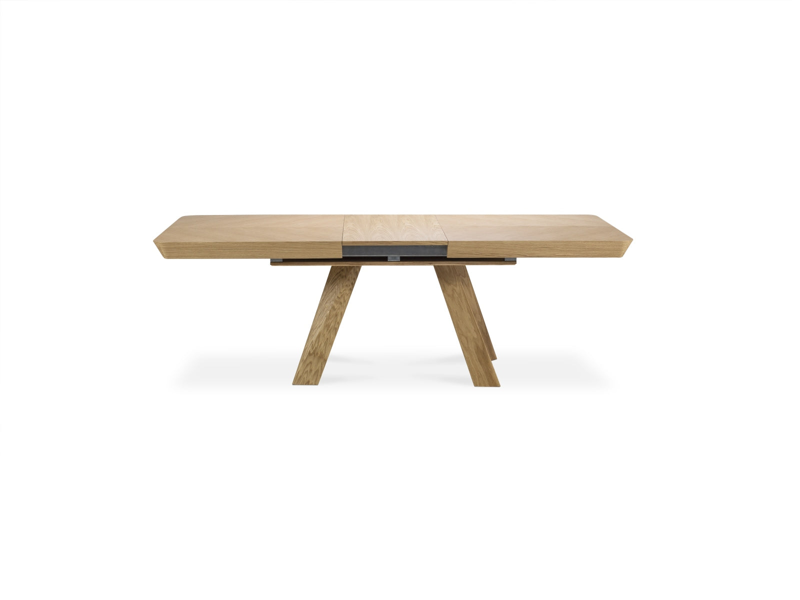 Sally ausziehbarer Tisch 14 Sitzer in Eiche natur Furnier / Eiche präsentiert im Onlineshop von KAQTU Design AG. Esstisch ist von Micadoni