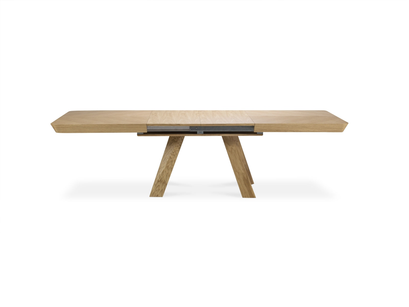 Sally ausziehbarer Tisch 14 Sitzer in Eiche natur Furnier / Eiche präsentiert im Onlineshop von KAQTU Design AG. Esstisch ist von Micadoni