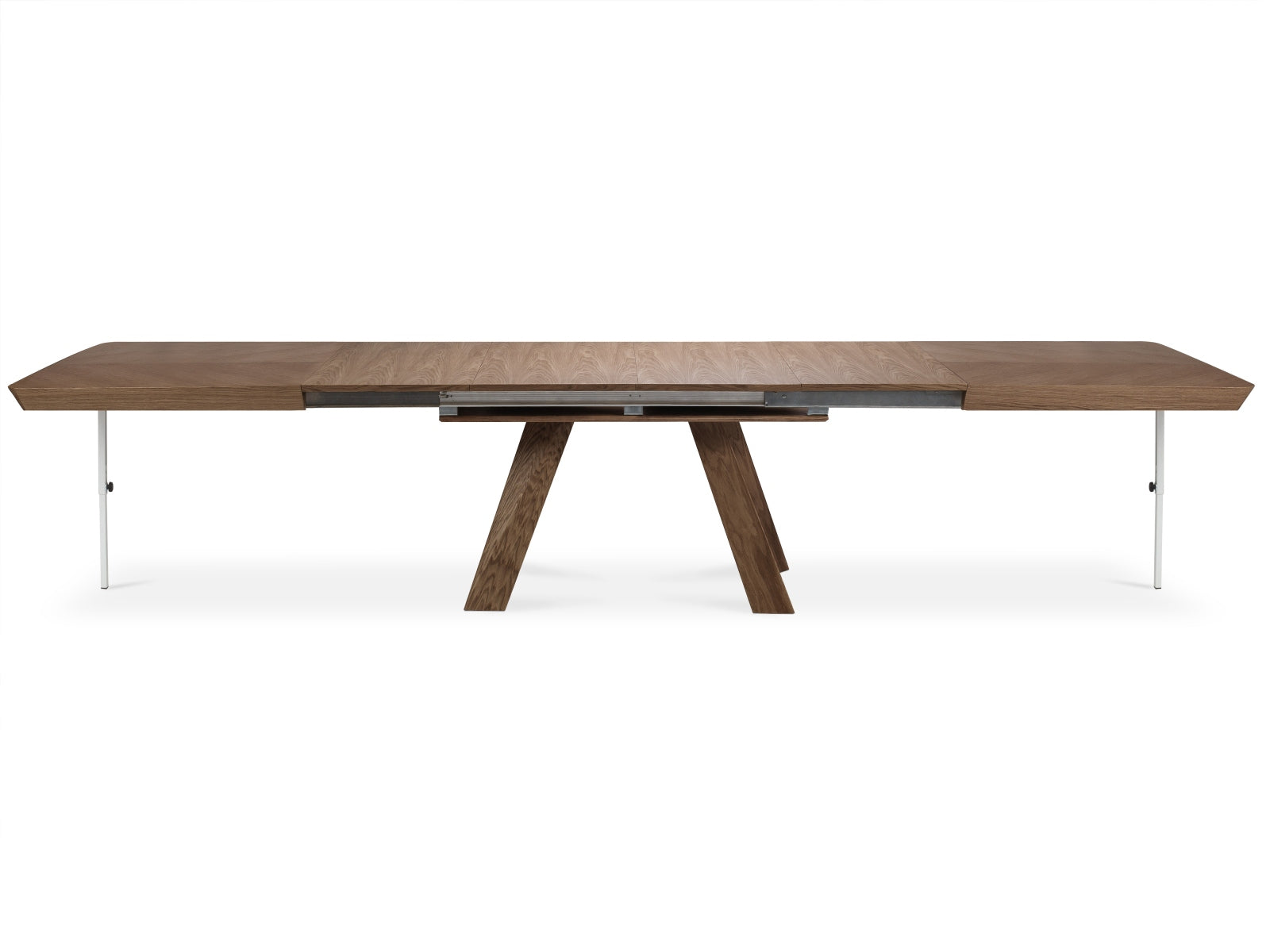 Sally ausziehbarer Tisch 14 Sitzer in Eiche Furnier / Eiche präsentiert im Onlineshop von KAQTU Design AG. Esstisch ist von Micadoni