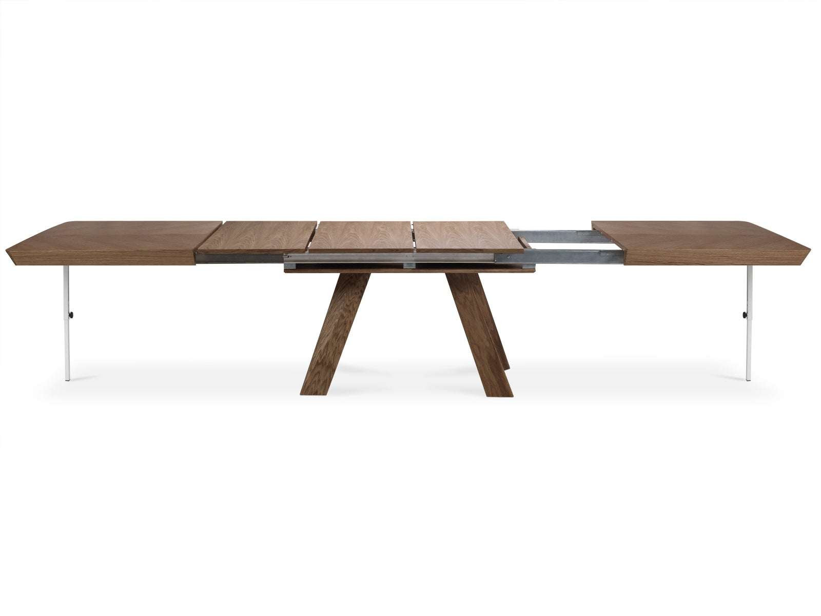 Sally ausziehbarer Tisch 14 Sitzer in Eiche Furnier / Eiche präsentiert im Onlineshop von KAQTU Design AG. Esstisch ist von Micadoni