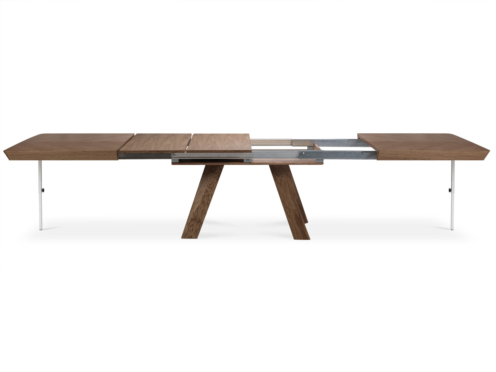 Sally ausziehbarer Tisch 14 Sitzer in Eiche Furnier / Eiche präsentiert im Onlineshop von KAQTU Design AG. Esstisch ist von Micadoni