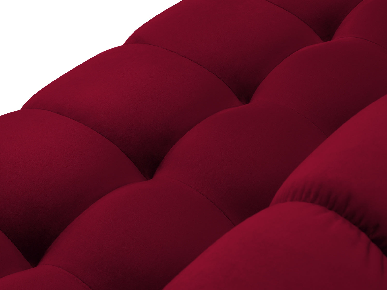 Mamaia Velour Panoramic Sofa 9 Sitzer in Red/Gold präsentiert im Onlineshop von KAQTU Design AG. 3er Sofa ist von Micadoni