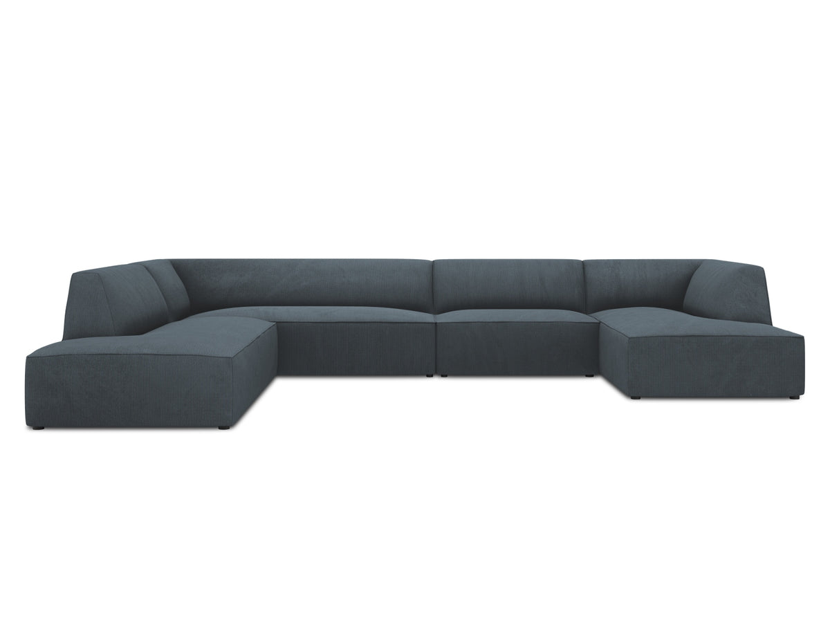 Ruby Panoramic Ecksofa links 7 Sitzer in Blue-Scala präsentiert im Onlineshop von KAQTU Design AG. Ecksofa links ist von Micadoni