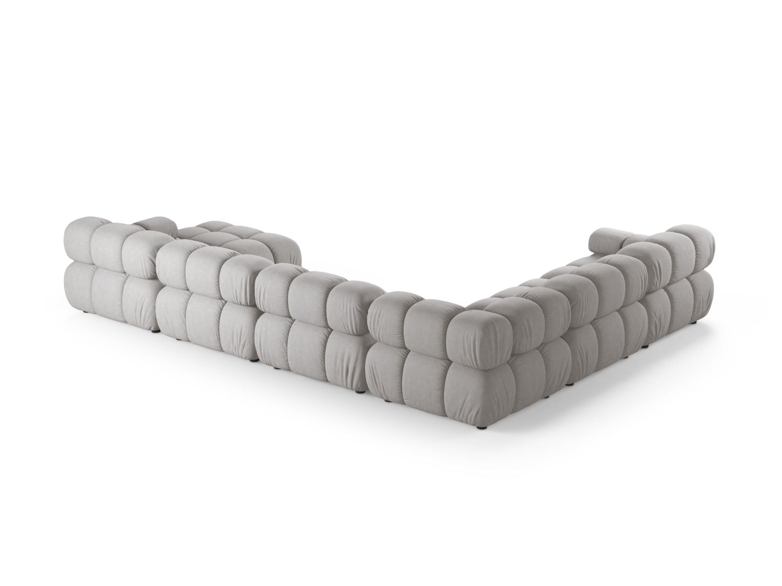 Geräumiges 8-Sitzer Ecksofa Panoramic links Bellis in modernem Design, perfekt für gemütliche Zusammenkünfte und stilvolle Einrichtung.