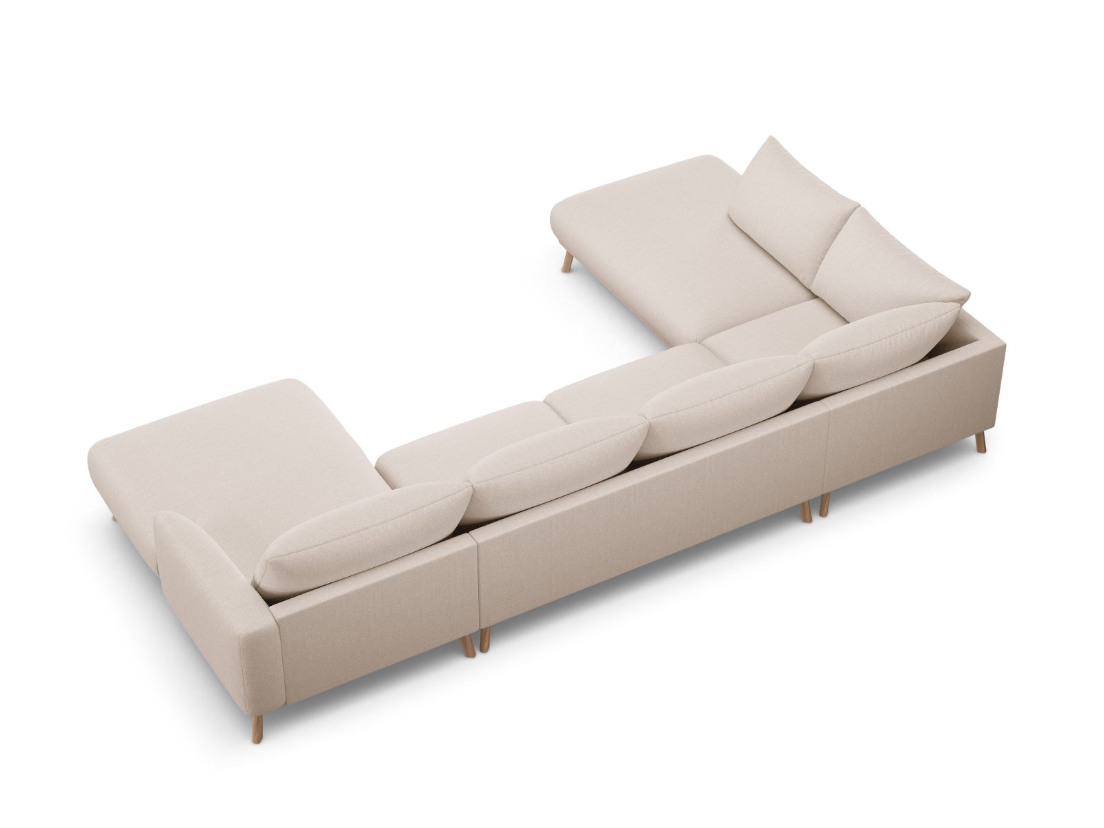 Modernes 6-Sitzer Ecksofa links Panoramic Naomi von Micadoni, perfekt für entspannte Stunden und einladende Wohnräume.