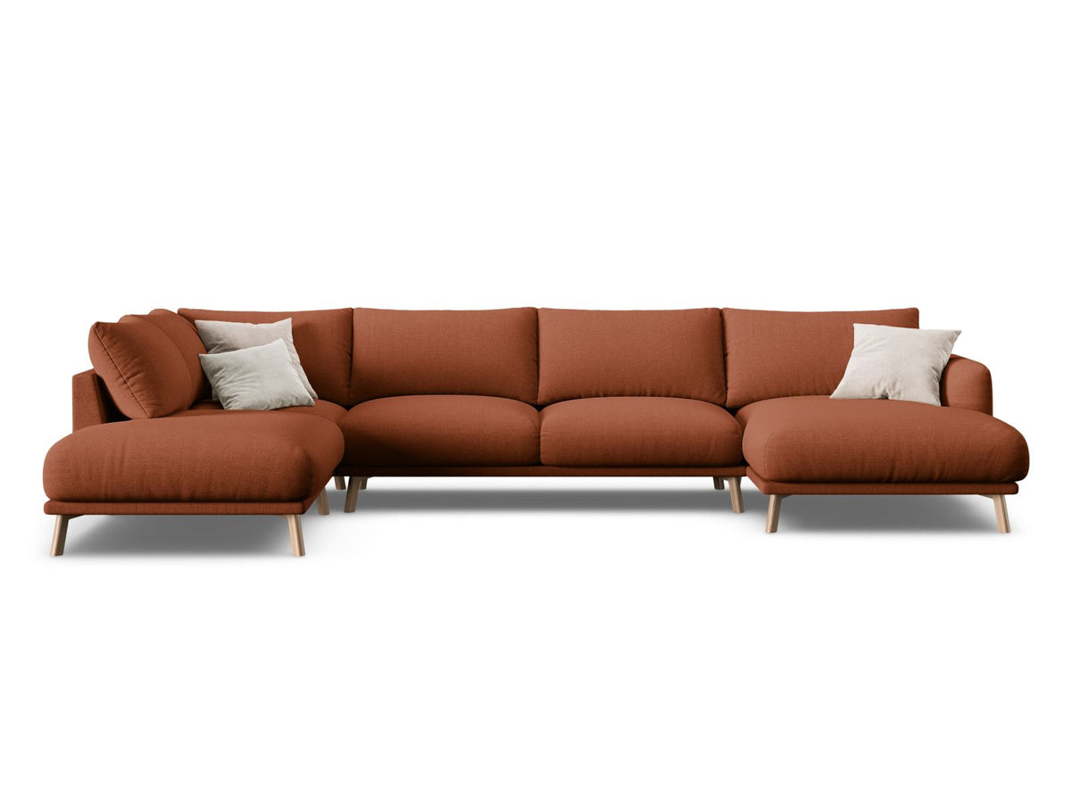 6-Sitzer Ecksofa links Panoramic Naomi in Brick-Liberty präsentiert im Onlineshop von KAQTU Design AG. Ecksofa links ist von Micadoni