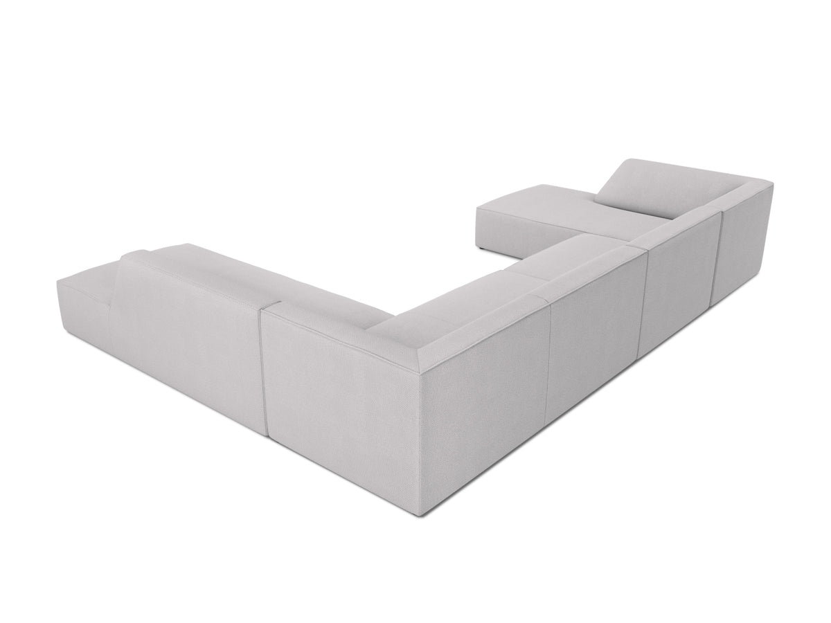 Ruby Panoramic Ecksofa rechts 7 Sitzer in Light Grey-Ottawa präsentiert im Onlineshop von KAQTU Design AG. Ecksofa rechts ist von Micadoni