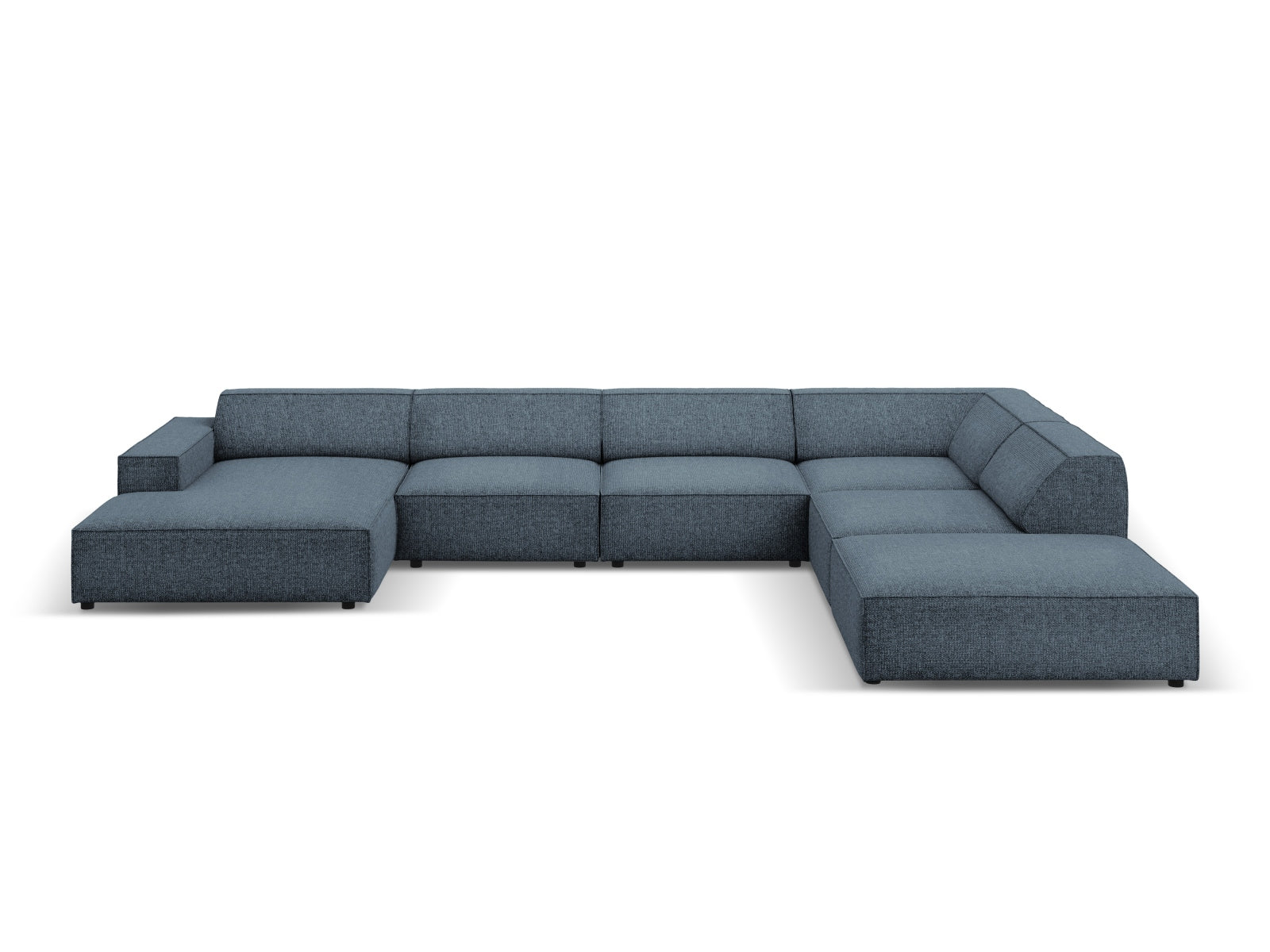 Jodie Modulares Panoramic Ecksofa rechts 7 Sitzer in Royal Blue präsentiert im Onlineshop von KAQTU Design AG. Ecksofa rechts ist von Micadoni