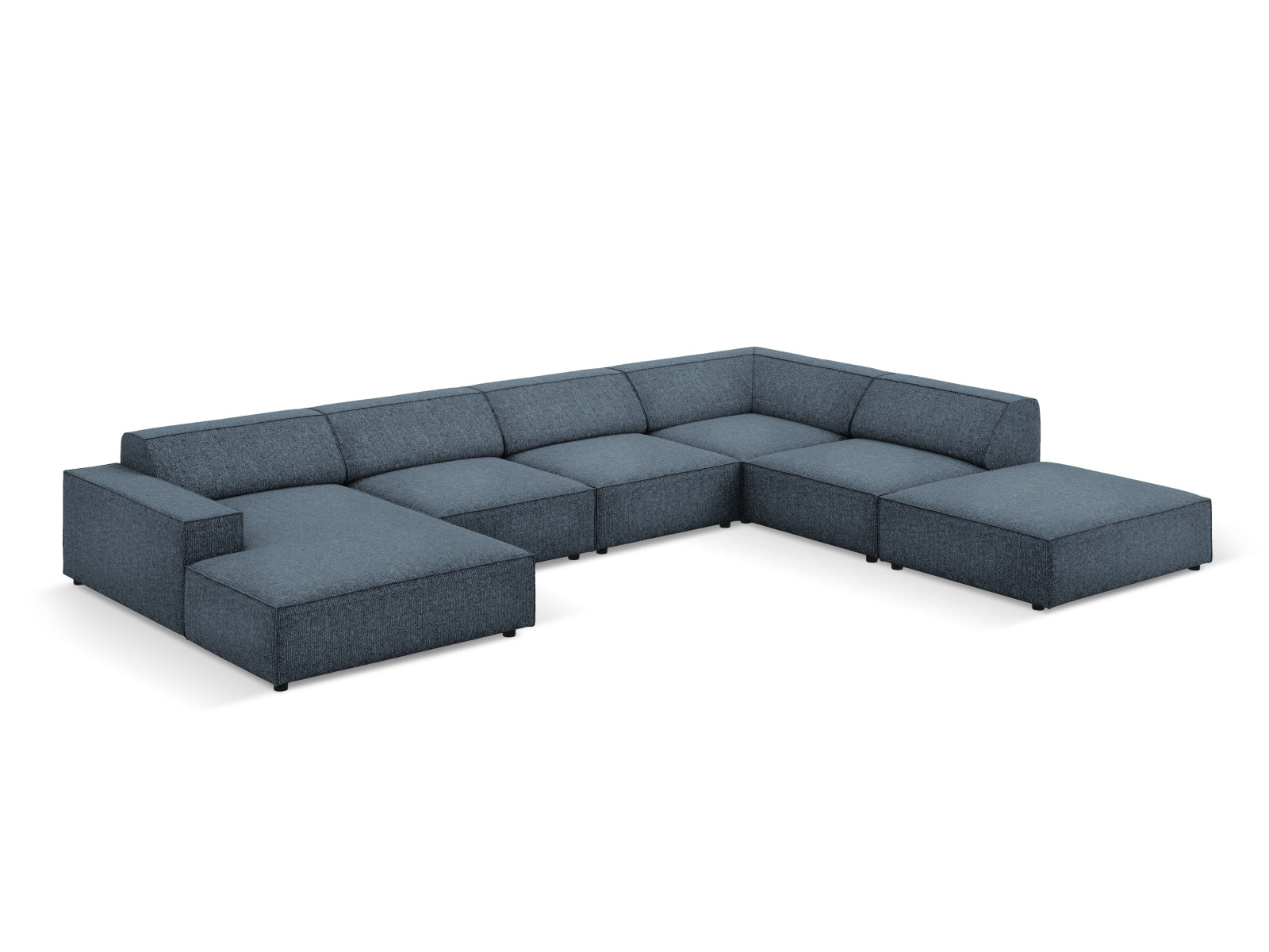 Jodie Modulares Panoramic Ecksofa rechts 7 Sitzer in Royal Blue präsentiert im Onlineshop von KAQTU Design AG. Ecksofa rechts ist von Micadoni