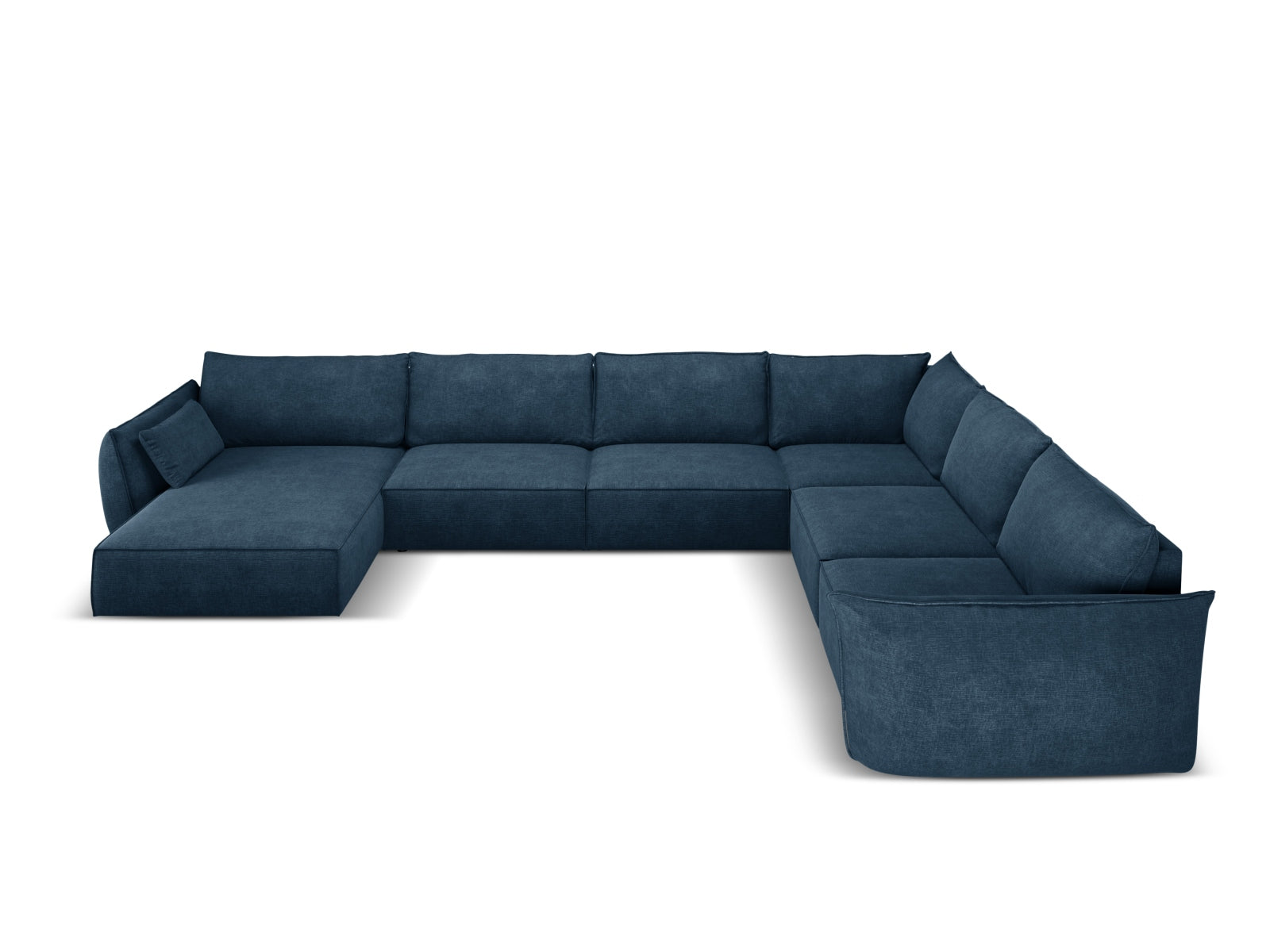 Entdecken Sie das stilvolle Kaelle Panoramic Ecksofa rechts von Micadoni – ein geräumiges 8-Sitzer Sofa, das Komfort und Eleganz vereint.