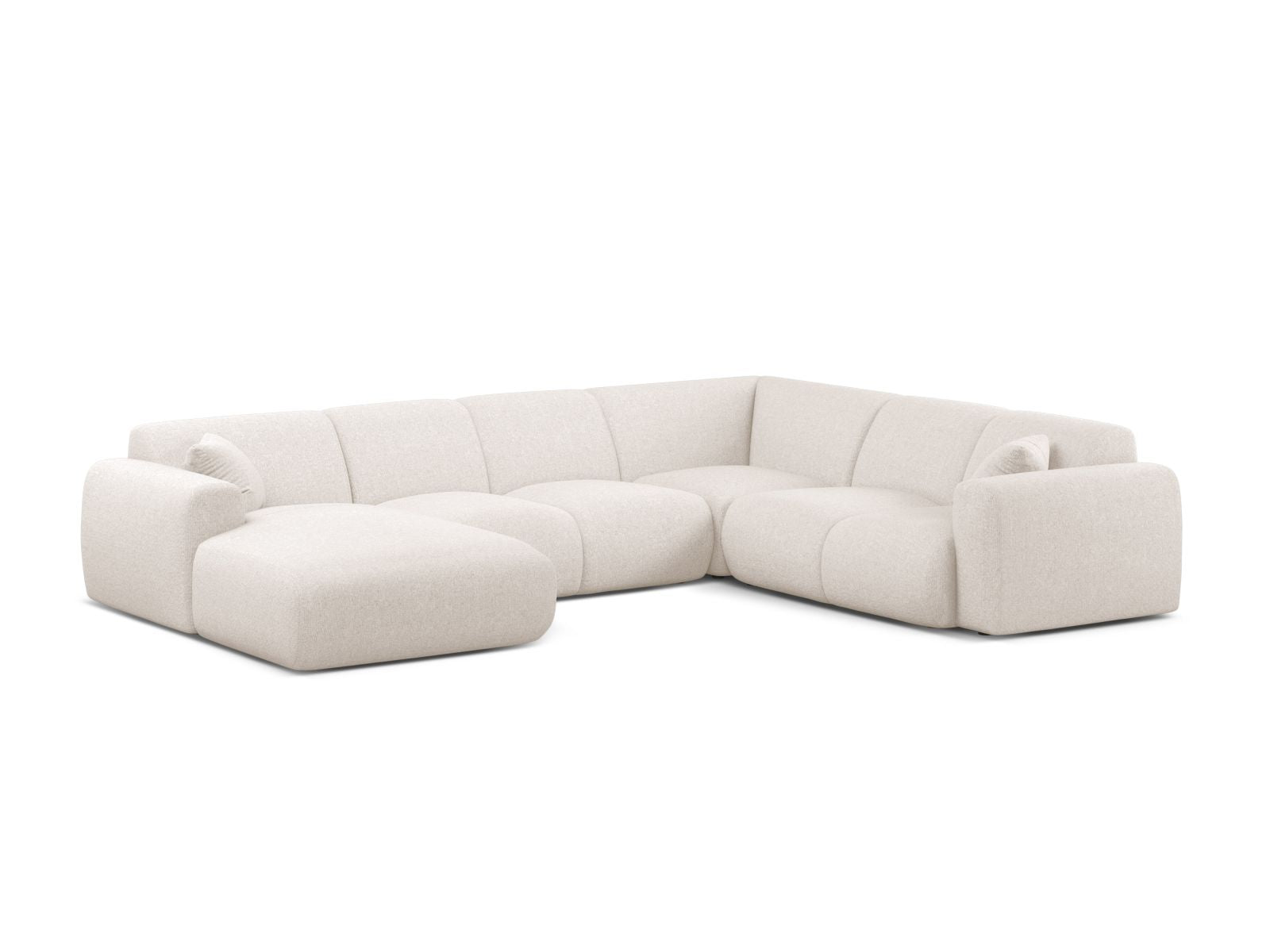 6-Sitzer Modular Ecksofa Panoramic rechts Molino in Light Beige-Eden präsentiert im Onlineshop von KAQTU Design AG. Ecksofa rechts ist von Micadoni