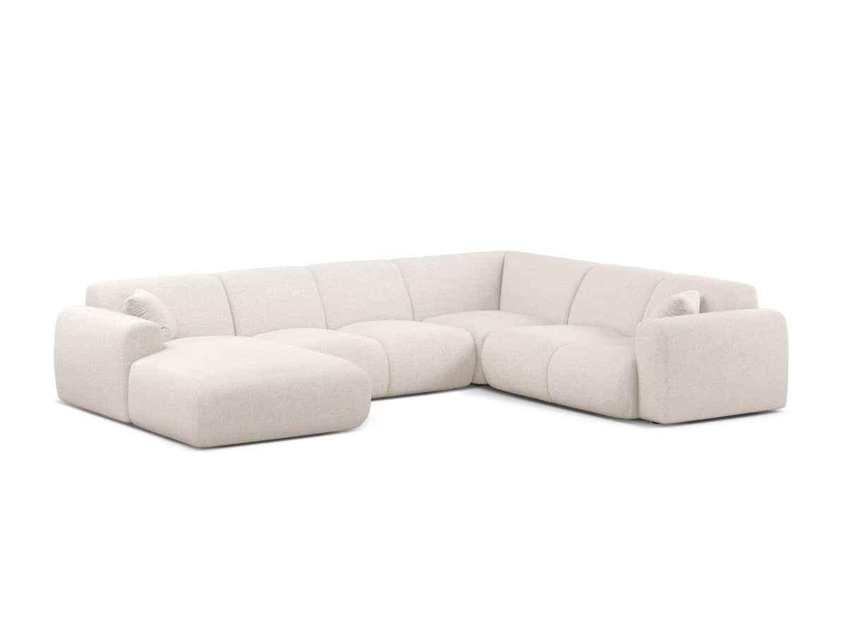 6-Sitzer Modular Ecksofa Panoramic rechts Molino in Light Beige-Eden präsentiert im Onlineshop von KAQTU Design AG. Ecksofa rechts ist von Micadoni