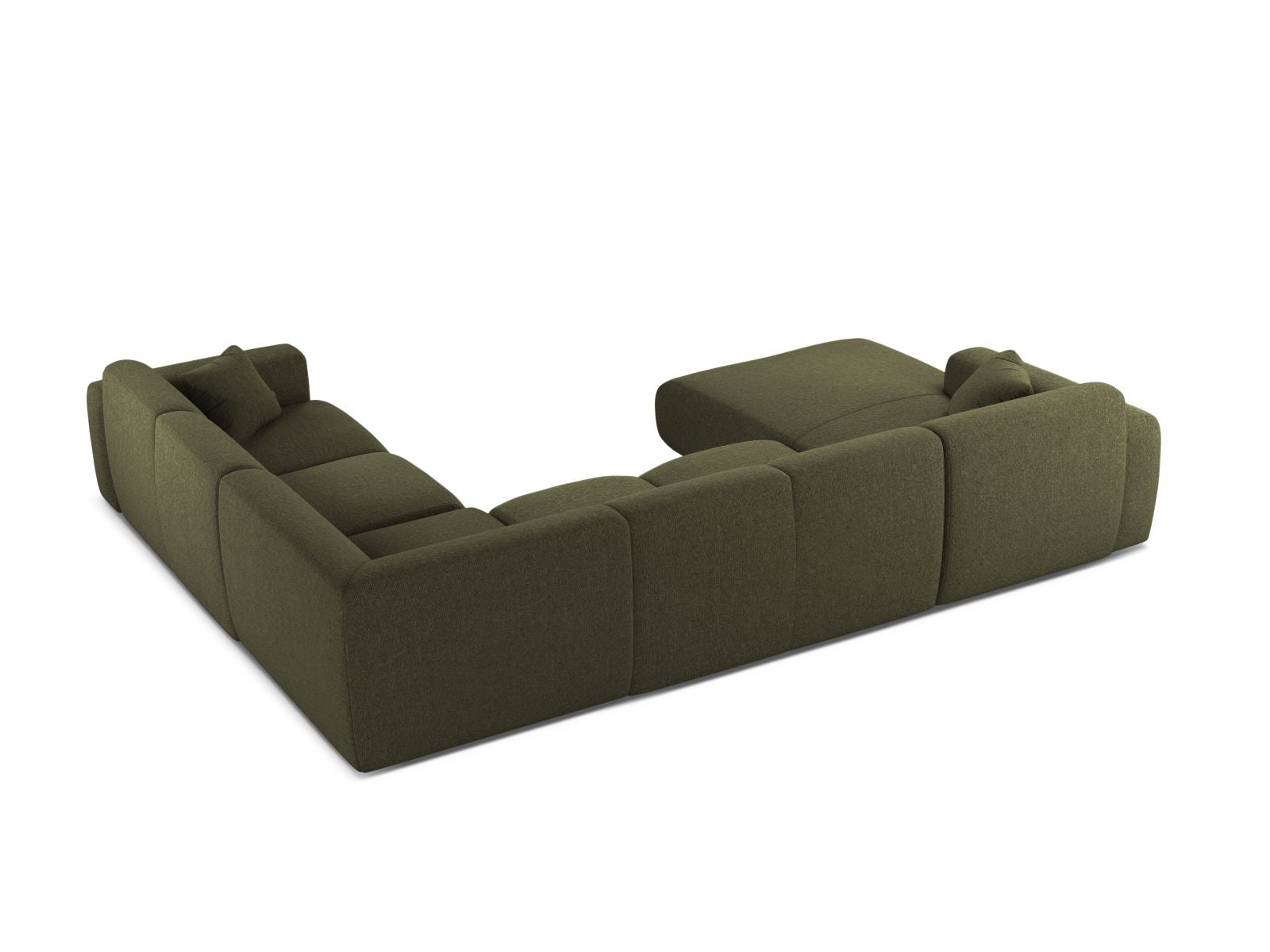 Modernes 6-Sitzer Ecksofa Molino im Panoramic-Stil, rechtsseitig, perfekt für entspannte Stunden und stilvolle Einrichtung.