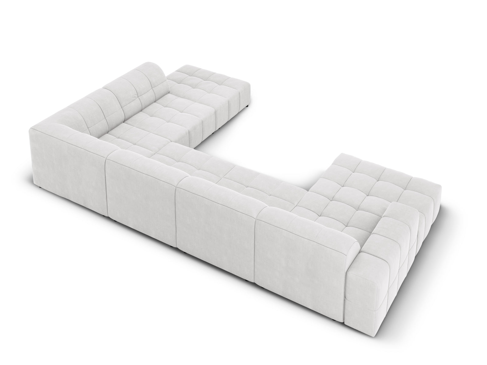 Erleben Sie das elegante Jennifer Velour Panoramic Ecksofa rechts 7 Sitzer von Micadoni – hochwertiger Velours, zeitgemässes Design und maximaler Komfort für Ihr Zuhause.