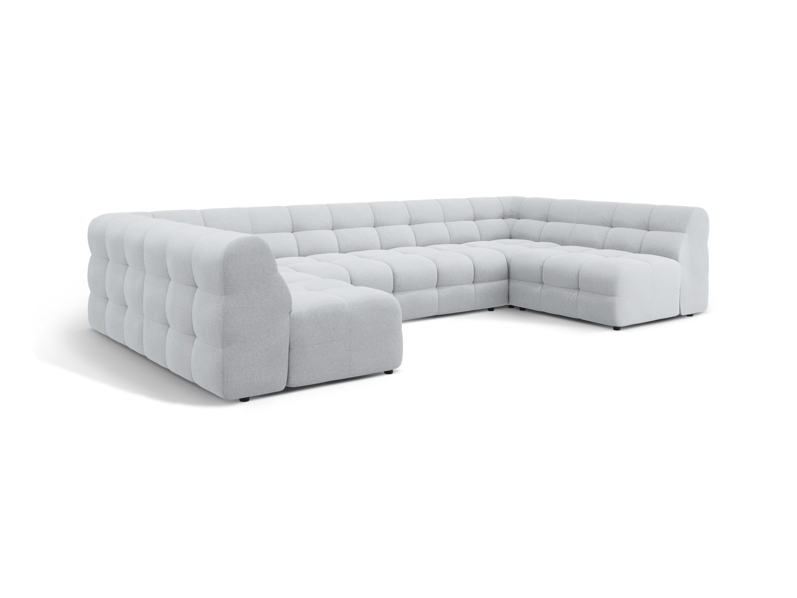 Kendal Panoramic Sofa 7 Sitzer in Light Grey präsentiert im Onlineshop von KAQTU Design AG. 5er Sofa ist von Micadoni