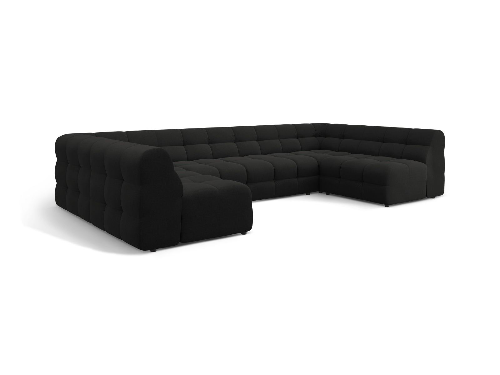 Kendal Panoramic Sofa 7 Sitzer in Black präsentiert im Onlineshop von KAQTU Design AG. 5er Sofa ist von Micadoni