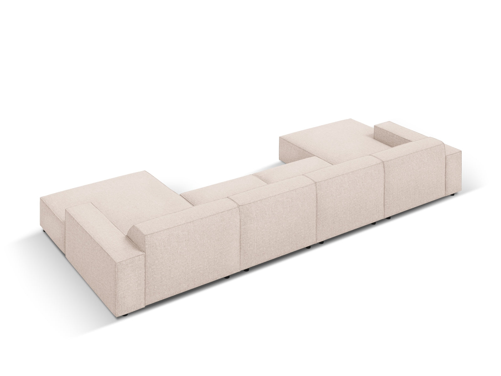 Jodie Modulares Panoramic Sofa 6 Sitzer in Beige präsentiert im Onlineshop von KAQTU Design AG. 3er Sofa ist von Micadoni