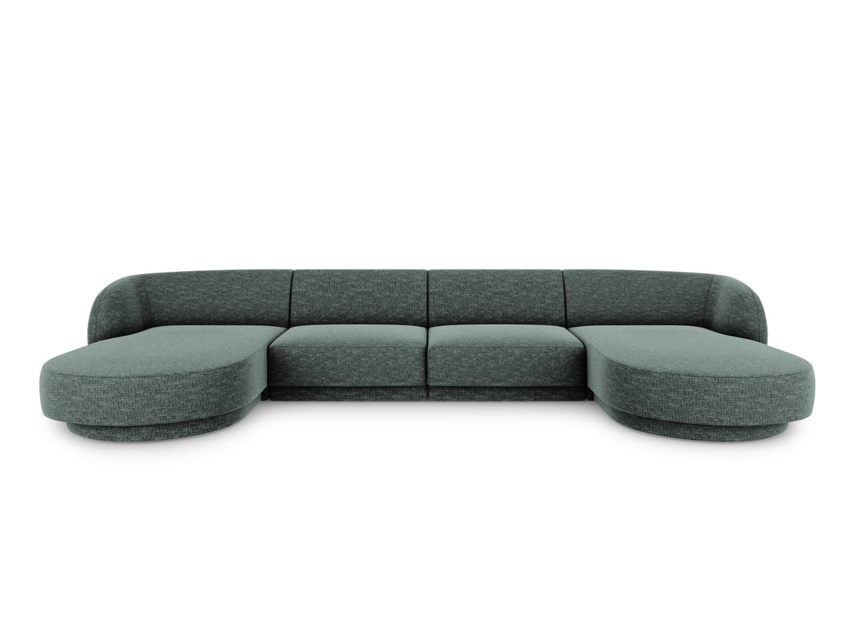 Miley Panoramic Sofa 5 Sitzer in Petrol-Haga präsentiert im Onlineshop von KAQTU Design AG. 5er Sofa ist von Micadoni