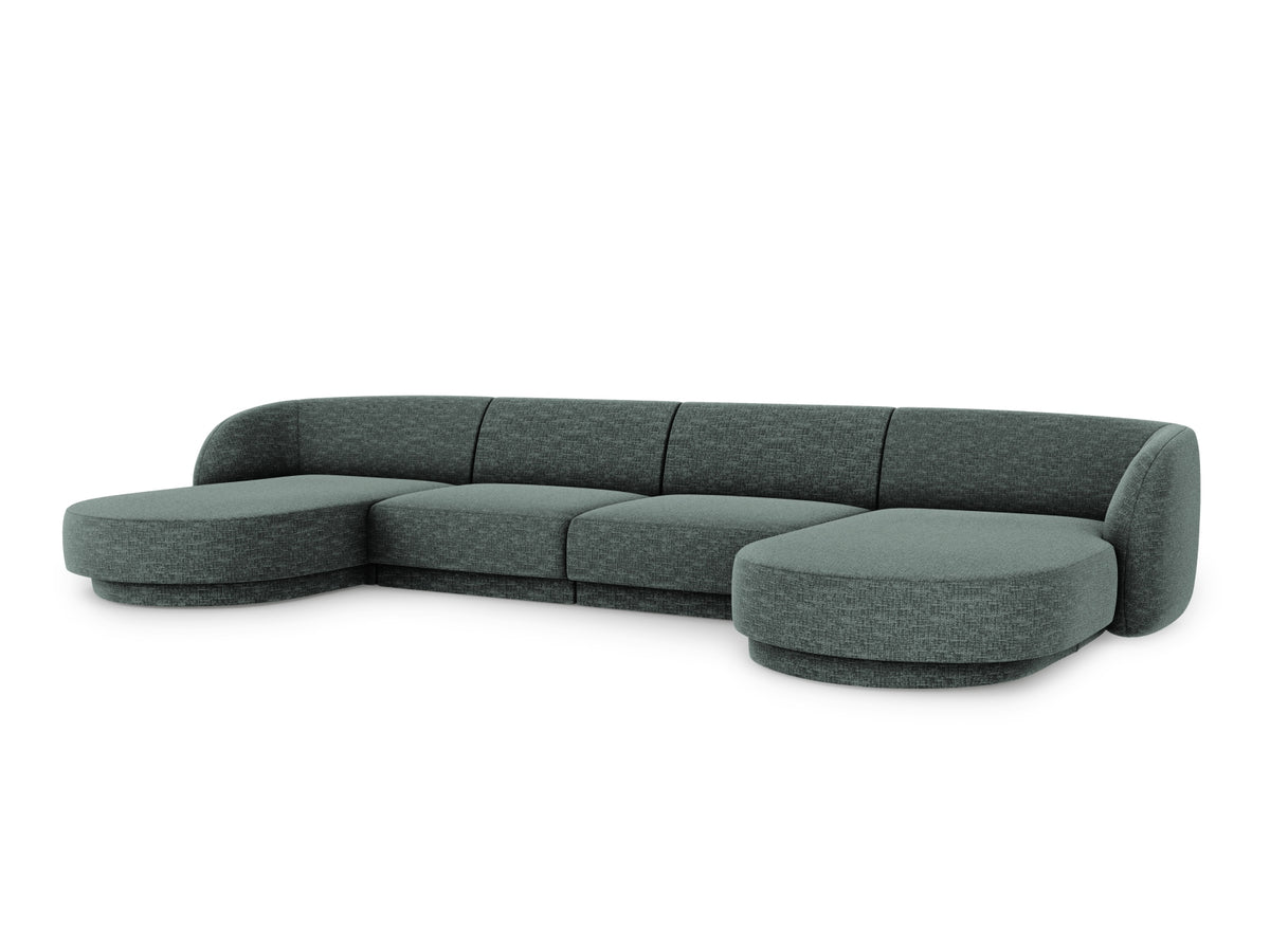 Miley Panoramic Sofa 5 Sitzer in Petrol-Haga präsentiert im Onlineshop von KAQTU Design AG. 5er Sofa ist von Micadoni
