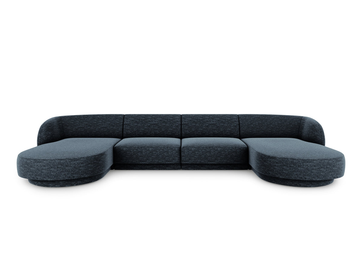 Miley Panoramic Sofa 5 Sitzer in Royal Blue-Haga präsentiert im Onlineshop von KAQTU Design AG. 5er Sofa ist von Micadoni