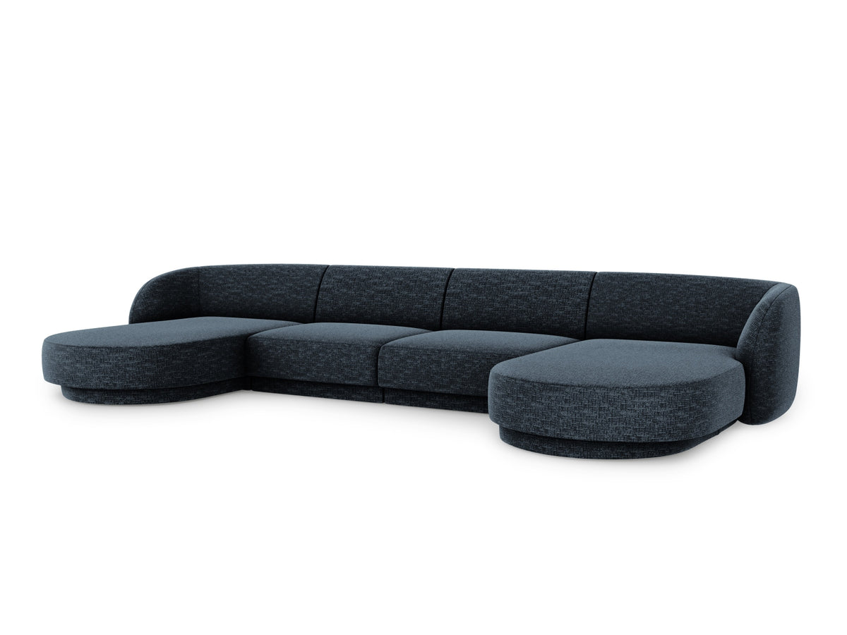 Miley Panoramic Sofa 5 Sitzer in Royal Blue-Haga präsentiert im Onlineshop von KAQTU Design AG. 5er Sofa ist von Micadoni