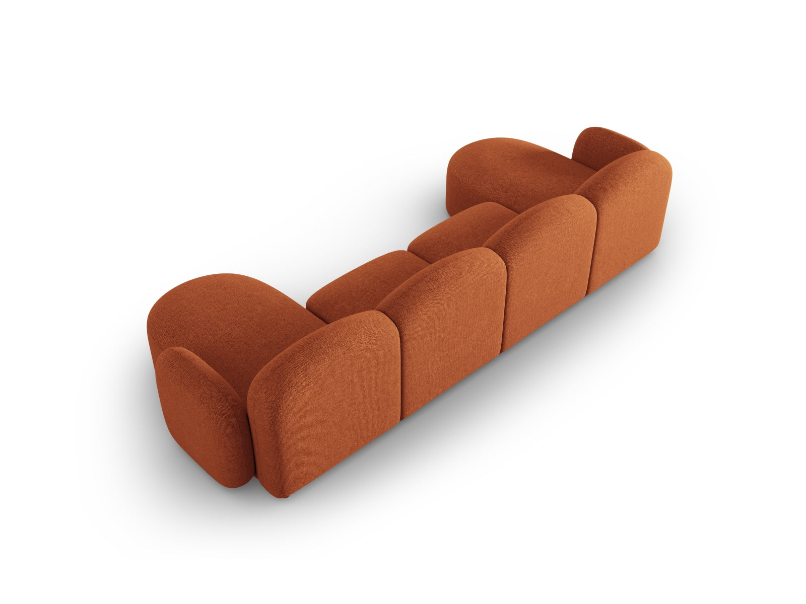 Erleben Sie das elegante Blair Panoramic Sofa 6 Sitzer von Micadoni – ein luxuriöses Velours Sofa, das modernen Stil und höchsten Komfort bietet.