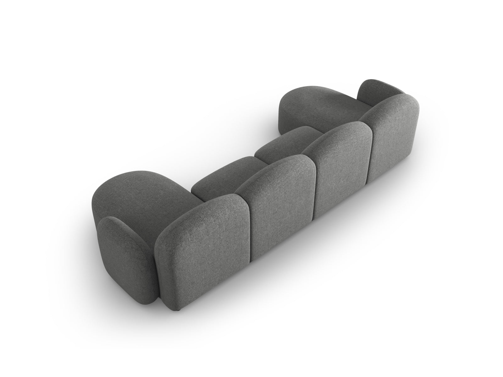 Erleben Sie das elegante Blair Panoramic Sofa 6 Sitzer von Micadoni – ein luxuriöses Velours Sofa, das modernen Stil und höchsten Komfort bietet.
