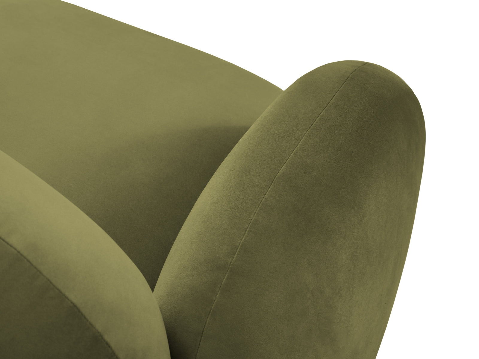 Blair Velour Panoramic Sofa 6 Sitzer in Light Green präsentiert im Onlineshop von KAQTU Design AG. 5er Sofa ist von Micadoni