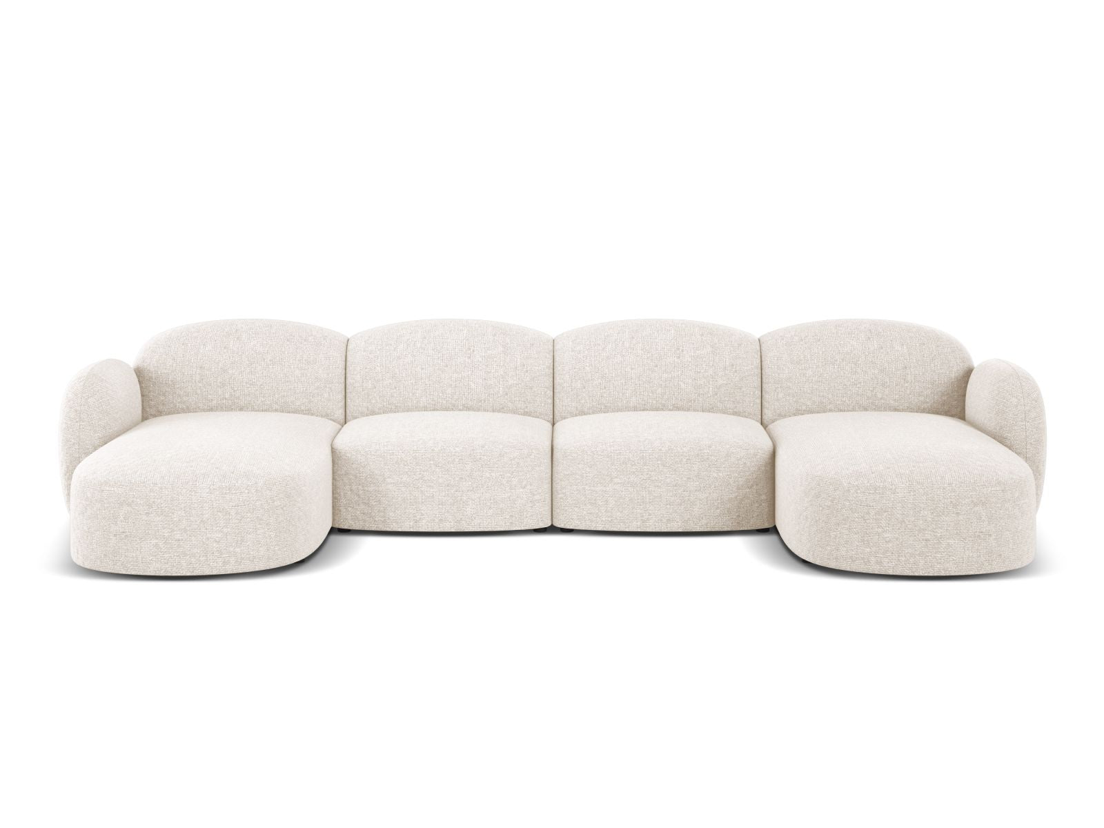6-Sitzer Panoramic Sofa Blair in Light Beige-Eden präsentiert im Onlineshop von KAQTU Design AG. Ecksofa ist von Micadoni