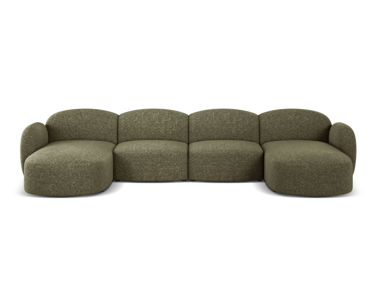 6-Sitzer Panoramic Sofa Blair in Green-Eden präsentiert im Onlineshop von KAQTU Design AG. Ecksofa ist von Micadoni
