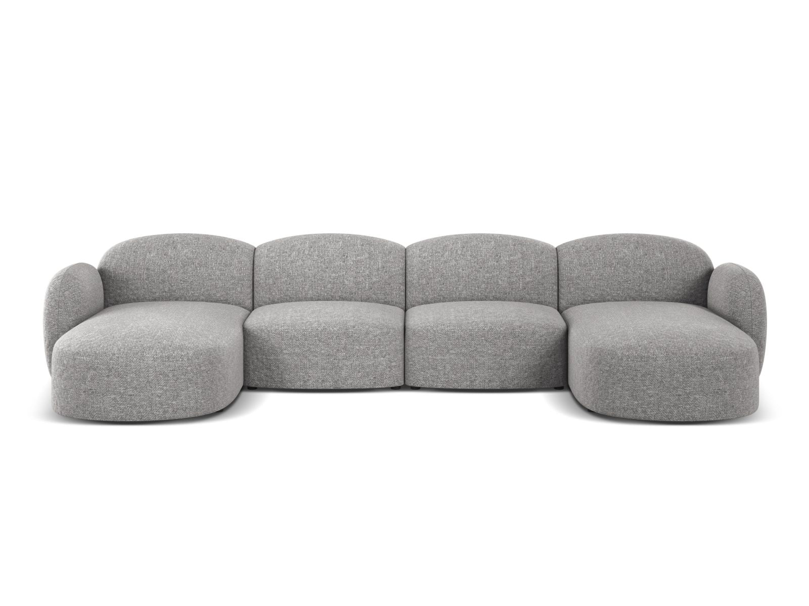 6-Sitzer Panoramic Sofa Blair in Light Grey-Eden präsentiert im Onlineshop von KAQTU Design AG. Ecksofa ist von Micadoni
