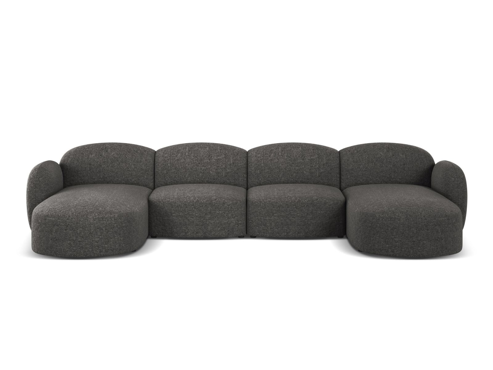 6-Sitzer Panoramic Sofa Blair in Dark Grey-Eden präsentiert im Onlineshop von KAQTU Design AG. Ecksofa ist von Micadoni