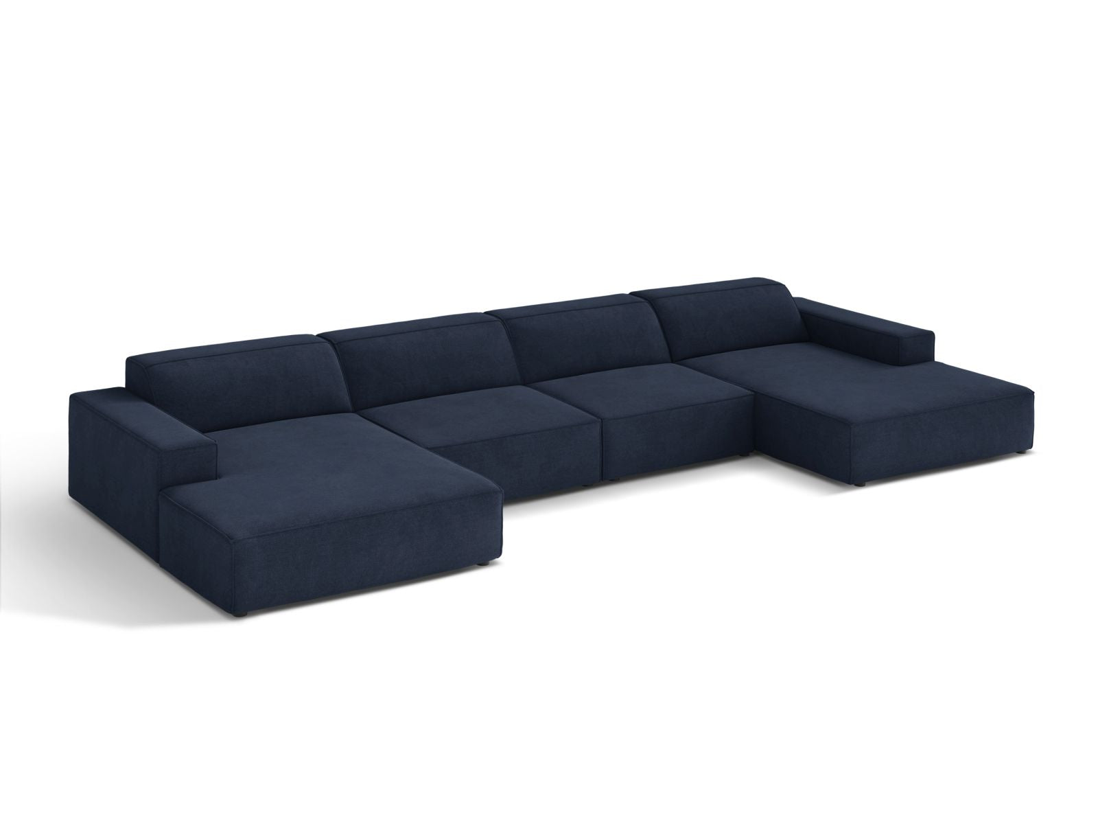 Elegantes 6-Sitzer Sofa Jodie in Navy Blue-Liberty, ideal für moderne Wohnräume, bietet Komfort und Stil für gesellige Abende.