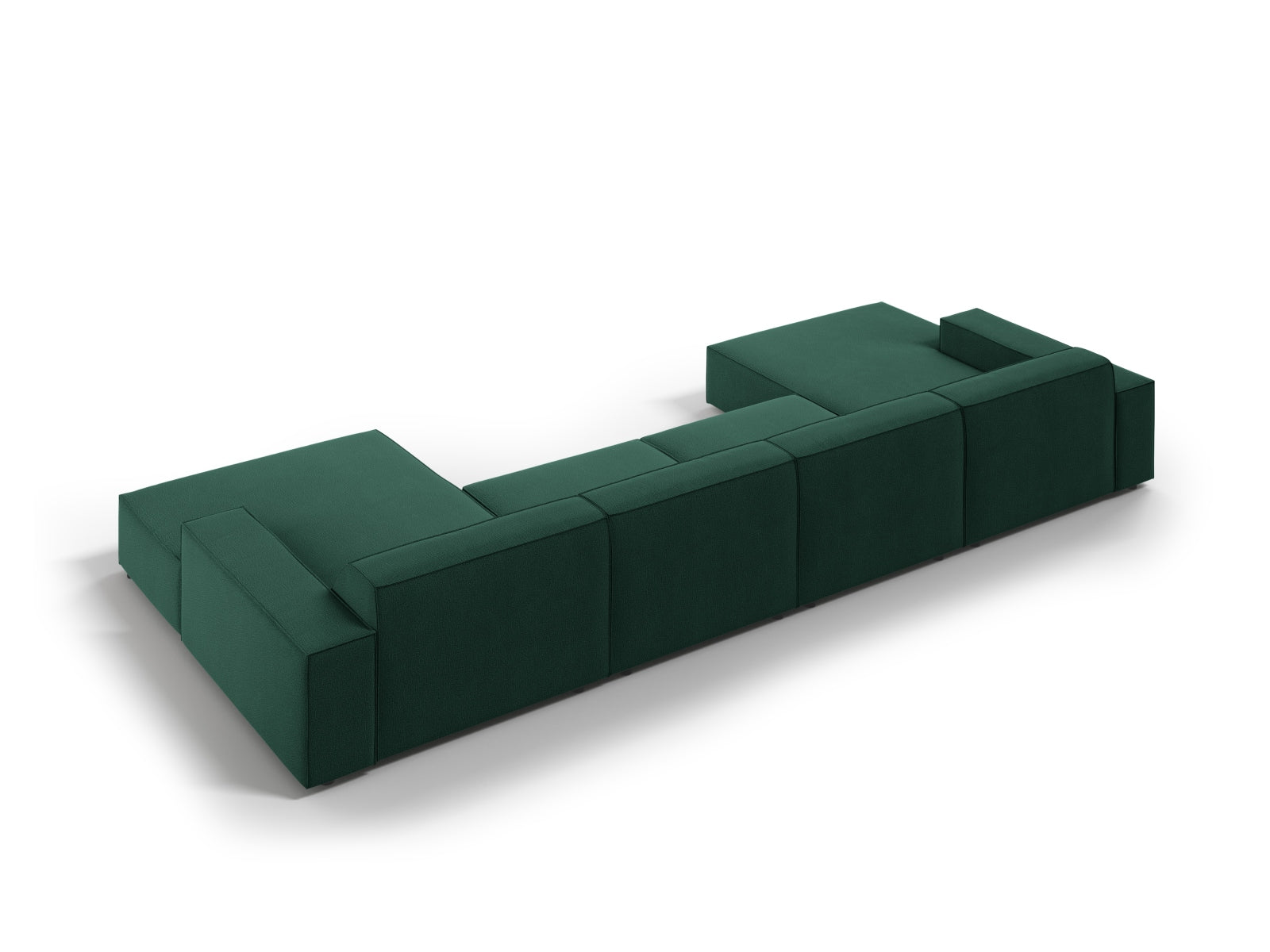 Jodie Modulares Panoramic Sofa 6 Sitzer in Green präsentiert im Onlineshop von KAQTU Design AG. 3er Sofa ist von Micadoni