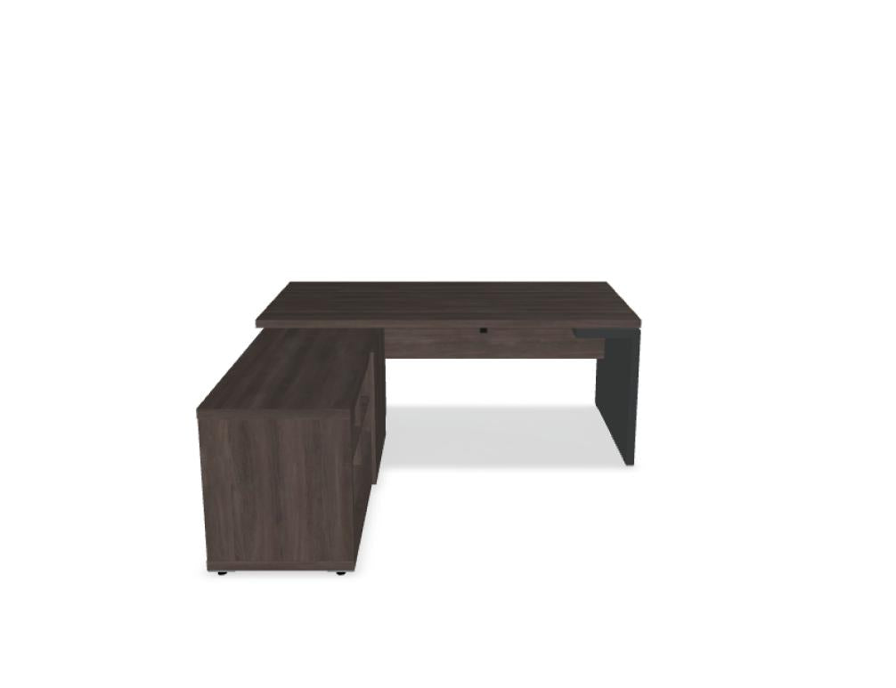 Mito MIT2L - Chefschreibtisch in Bernsteineiche präsentiert im Onlineshop von KAQTU Design AG. Schreibtisch ist von Mdd