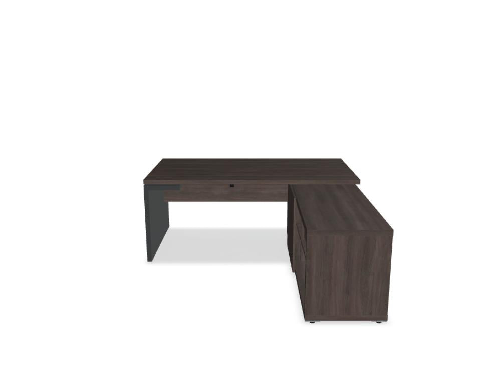 Mito MIT2P - Chefschreibtisch in Bernsteineiche präsentiert im Onlineshop von KAQTU Design AG. Schreibtisch ist von Mdd