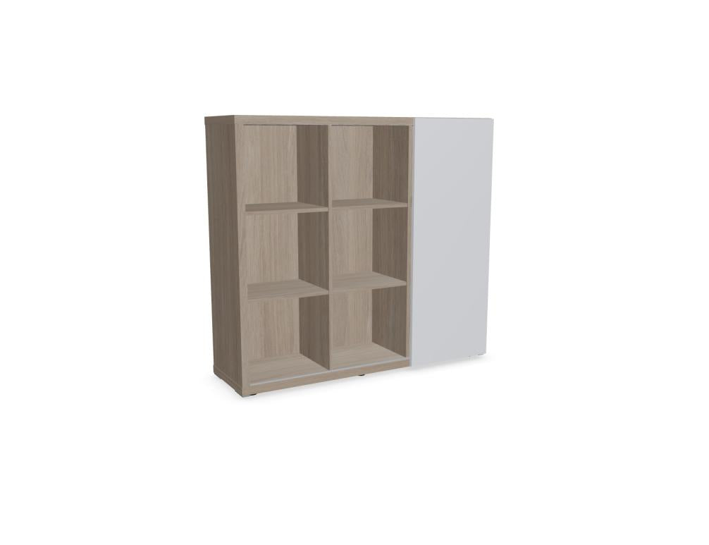 Mito MIT34 - Chefzimmerschrank in Schwarz präsentiert im Onlineshop von KAQTU Design AG. Büroschrank ist von Mdd