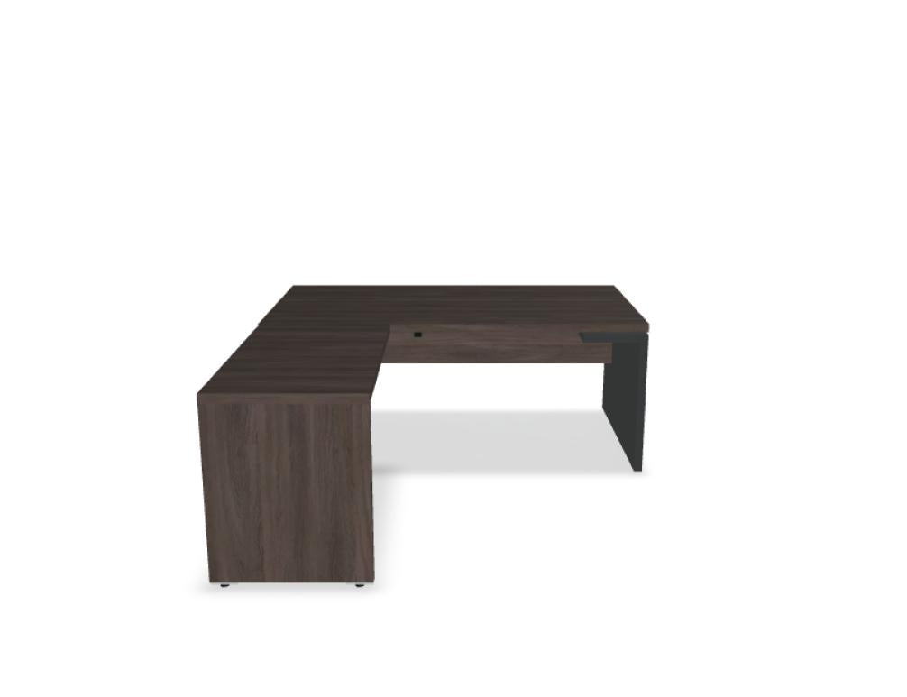 Mito MIT4L - Chefschreibtisch in Bernsteineiche präsentiert im Onlineshop von KAQTU Design AG. Schreibtisch ist von Mdd