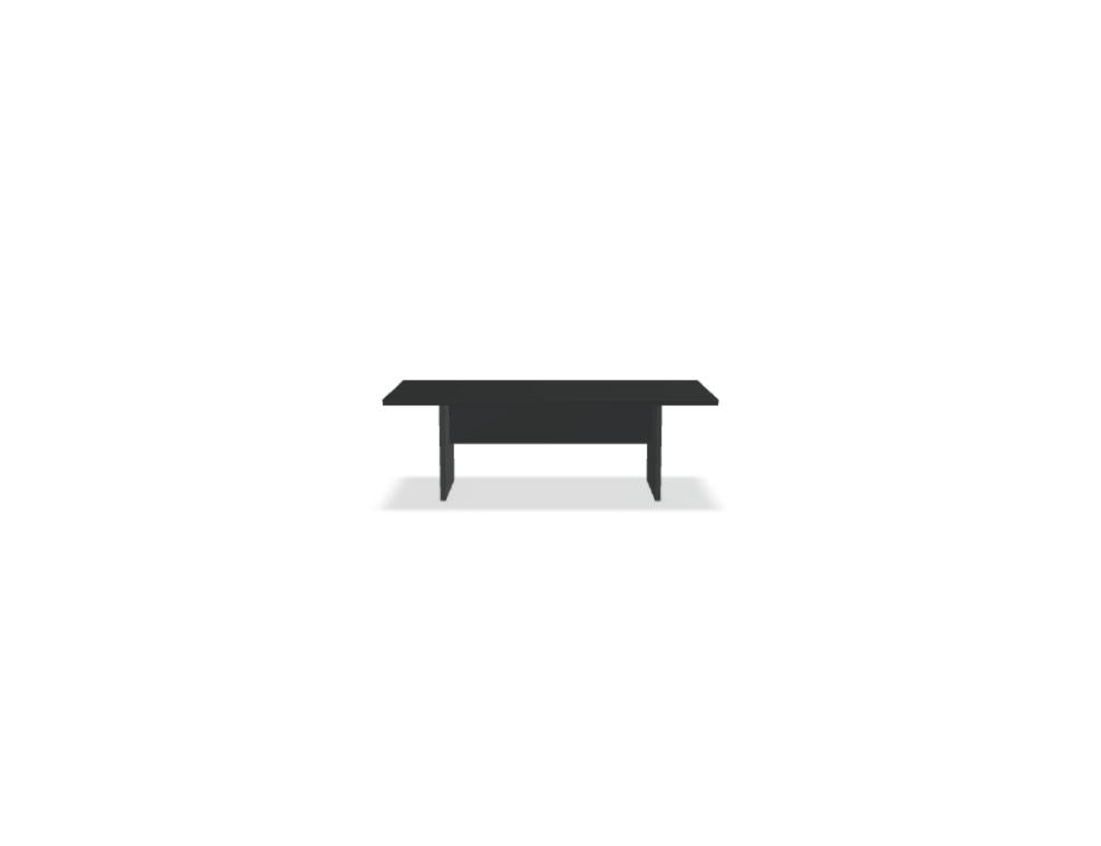 Mito MITF45 - Chefzimmer-Tisch in FENIX Schwarz Matt präsentiert im Onlineshop von KAQTU Design AG. Schreibtisch ist von Mdd